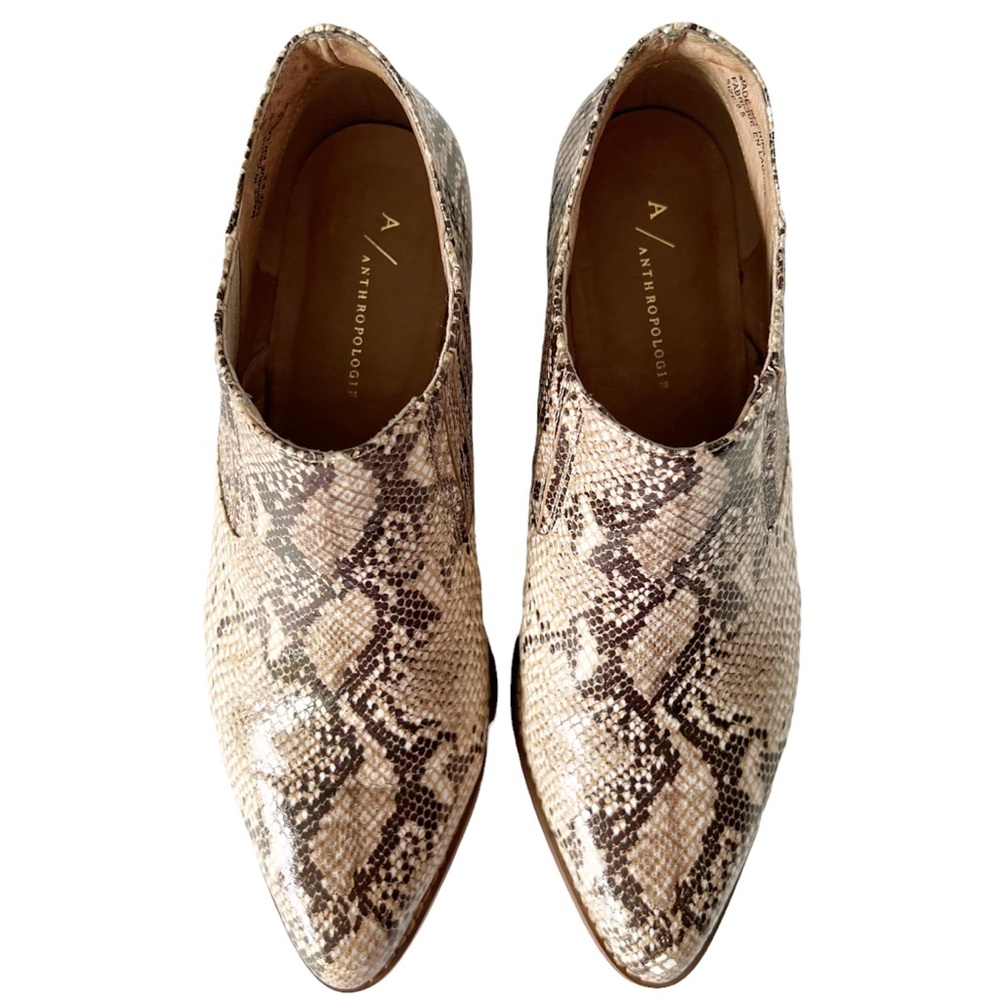 Anthropologie Marion Python Ankle Bootie | 9.5 - image 5